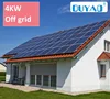 4kw solar power system on grid with MPPT controller 3 phase power inverter support split phase hot in Europe