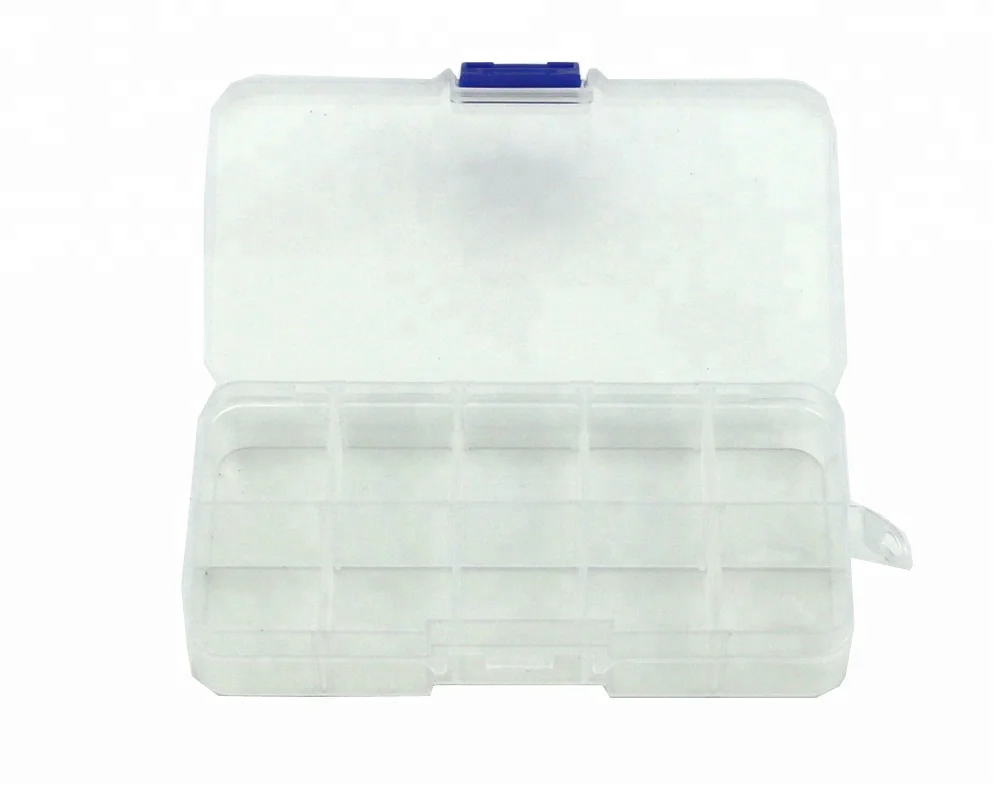 
Hengjia 10 grids storage box transparent bait fishing box fishing tackle 