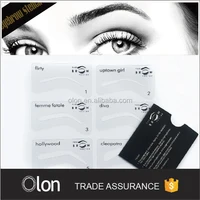 

6 Styles Wholesale eyebrow stencils For Makeup Tools