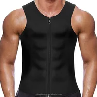 

Man Neoprene Slimming sleeveless vest for back support vest with zipper ,back support vest SB099