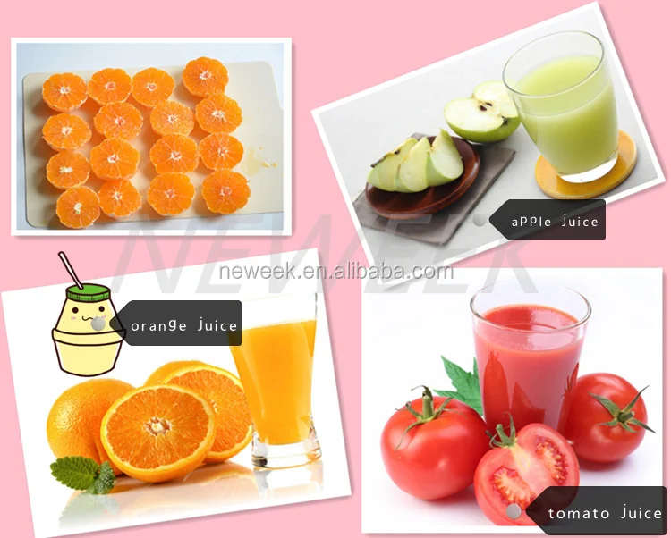 Neweek Spiral 500kg Feed Throught Strawberry Squeezing Lemon Juice