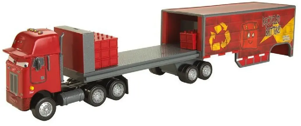 disney cars jerry recycled batteries hauler