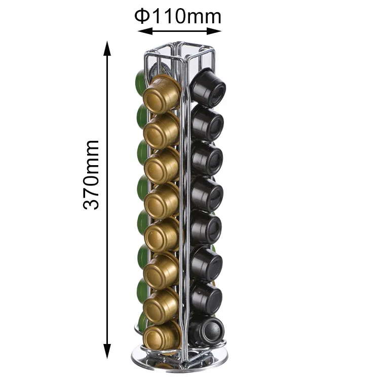 

New design lavazza storage nespresso dolce gusto coffee capsule holder, Silver