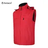 OEM service waterproof sleeveless hooded sports winter fleece vest