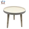 Wooden home decoration small table rustic round coffee sofa end table
