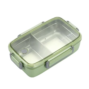 Image of Share Stainless Steel 304 Japanese Lunch Box With Compartments Bento Box Food Storage For Kids School Travel Picnic Food Contai