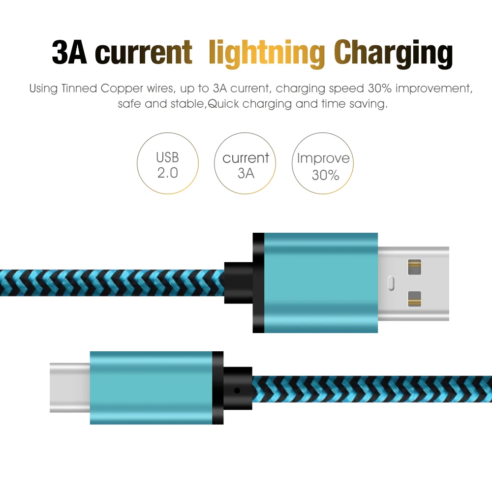 wholesale usb 2.0 type c charger data cable - ANKUX.COM