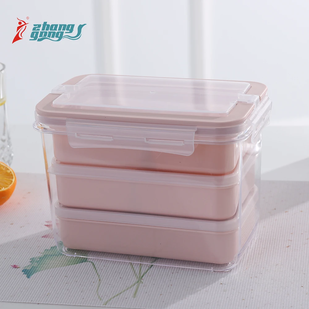 

Plastic divided plastic food container 4 compartment microwave food container, Can be customized