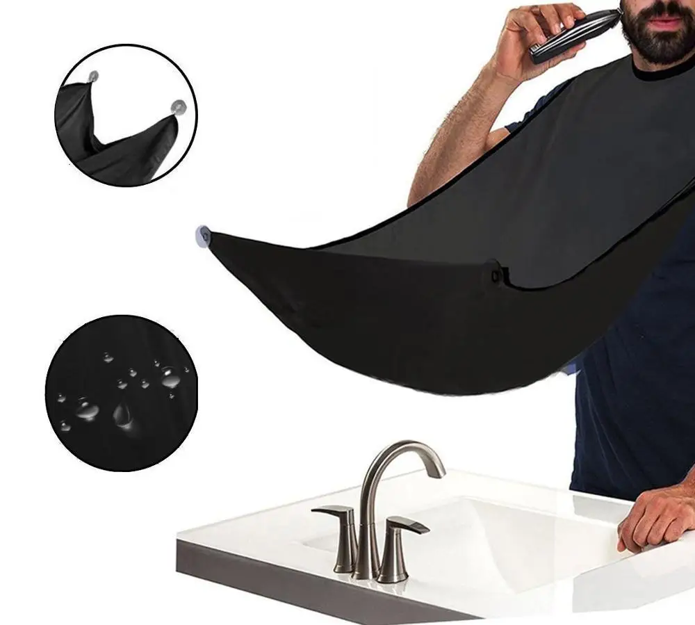 

Beard cape apron for shaving and bib beard