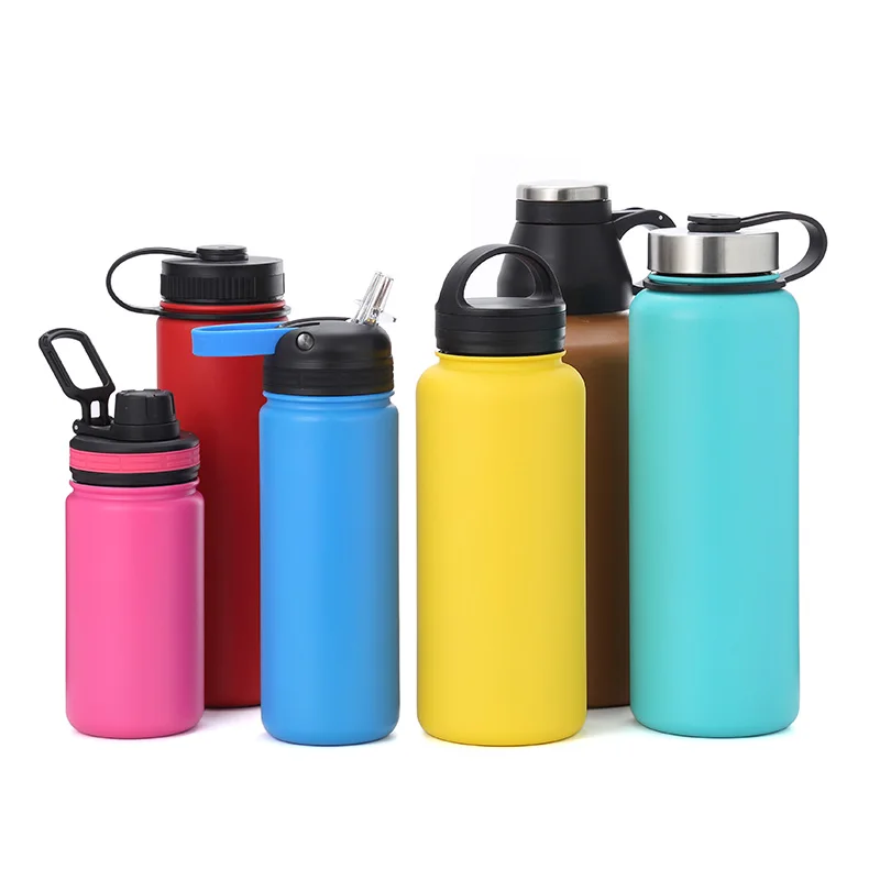 

OEM acceptable 32oz Open month Vacuum Insulated 304 Stainless Steel 900ml outdoor Water Bottle flask, Customized color