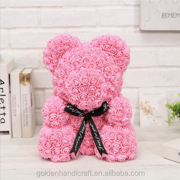 teddy bear foam flowers
