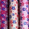 2016 flowers printed flocking cotton fabric for shoes