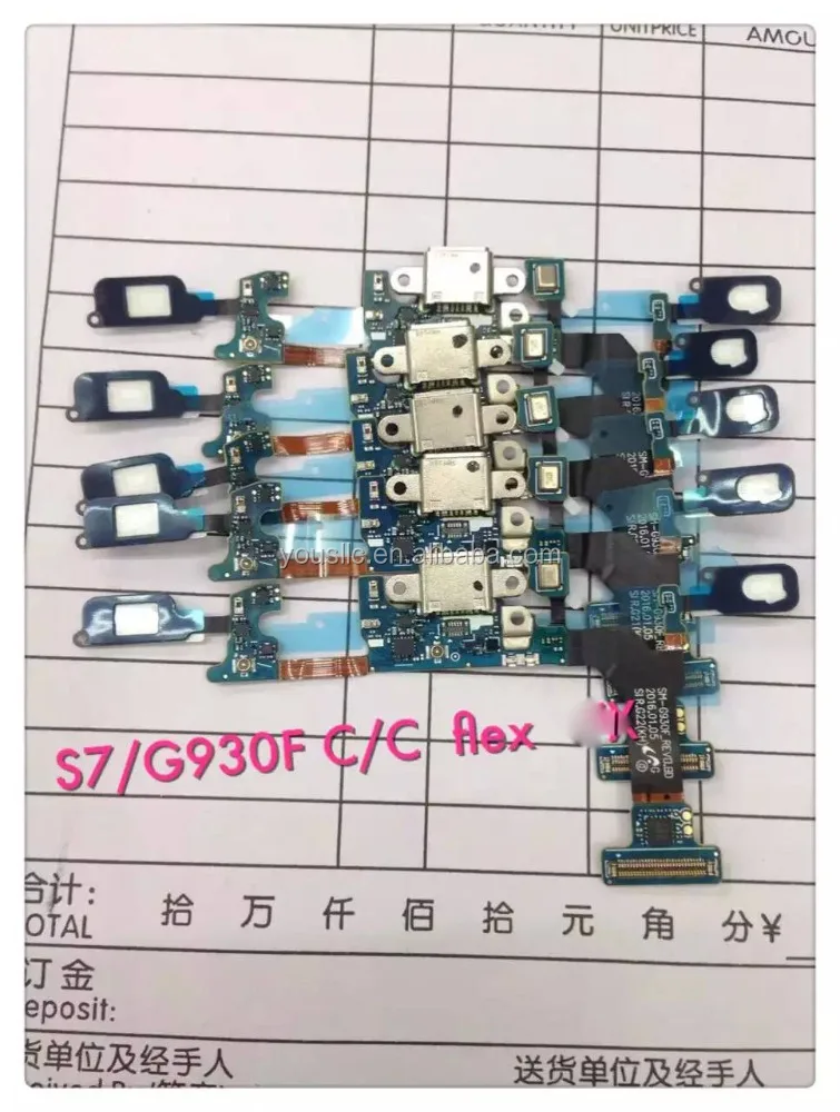 New Replacement Mobile Phone USB Charging Dock Port Flex Cable Dock Connector Flex For Samsung Galaxy S7 G930F