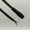 China dc 5525 power cable 18 awg cable dc female connector 5.5 x 2.5mm dc power female extension cable