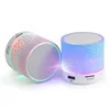 colorful light wireless round mini led speaker