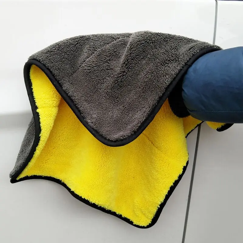 1000 Gsm Car Coral Fleece Cleaning Cloth Microfiber Towel Stock 800 Gsm