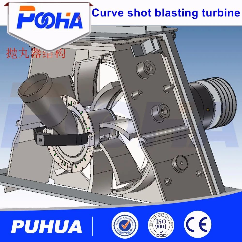 Shot blasting turbine 02