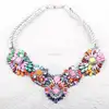 Shourouk Inspired Statement Elegant Crystal Rainbow Shourouk Necklace Hot Wife Necklace