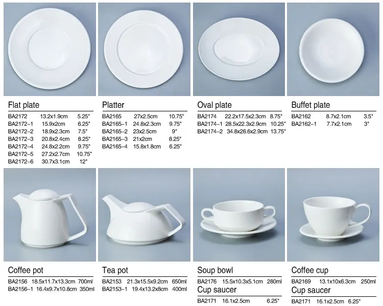 Wholesale modern dining set, italian ceramics dinner ware