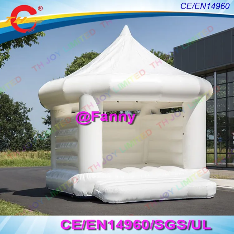 

free door ship white wedding party bouncer inflatable bouncy castle bounce house/ inflatable jump castle bouncer for wedding, White or other color