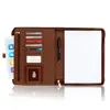 Leather Portfolio Folder A4 Conference Leather Padfolio For Men and Women