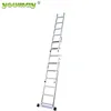EN131 Aluminum 3-section combination foldable hanging step fiberglass extension ladder AC0306A