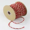 100 Meter Roll red & white Jute string cord