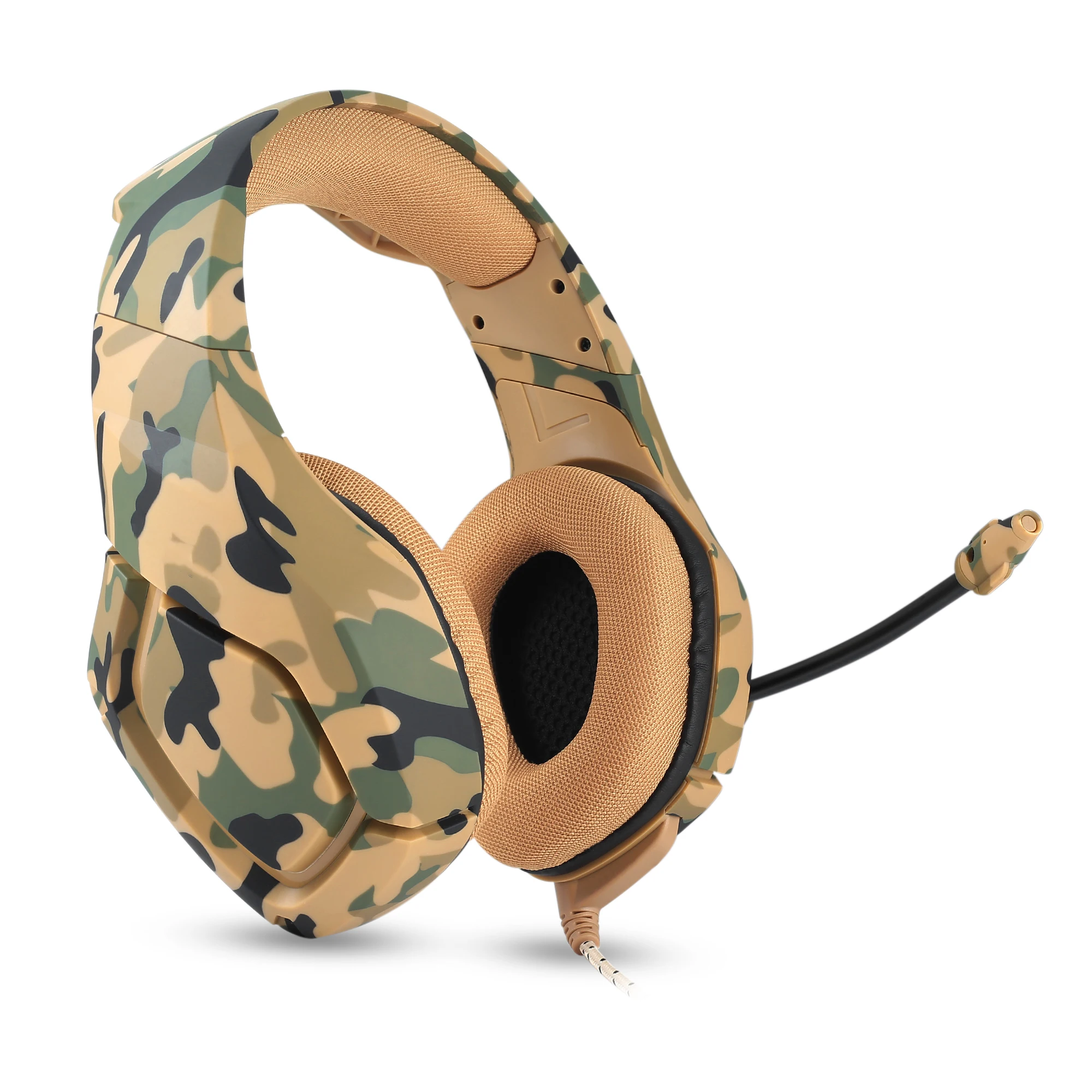 Amazon hot style popular Camouflage Gaming Headphone with Microphone For Computer