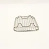 Portable Folding BBQ Grilling Basket 304 Stainless Steel bbq grill mesh Removable Wooden Handle