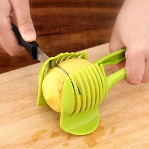 Image of Kitchen Tool Manual Plastic Creative Lemon Shreadders Silcer Tomato Slices Clip Fruit and Vegetable Cutter