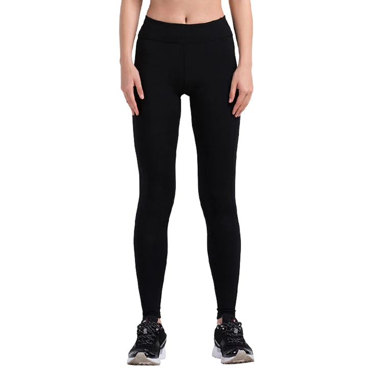 

Wholesale Sport Yoga Black Tight Elastic High Waisted Leggings For Women, As shown