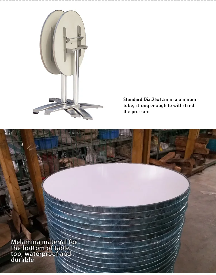 Double Tube Dining Restaurant Outdoor Garden Cafe Bistro Aluminum Chair Set