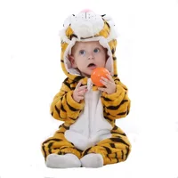 

Wholesale thicken flannel baby romper costume baby clothes kids animal overall winter warm longsleeve baby rompers jumpsuit