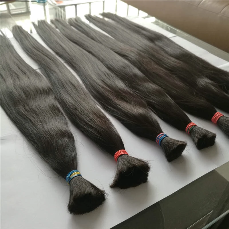 

YL KBL cheap and high quality 100 get free extensions 8a raw natural indian remy human hair bulk