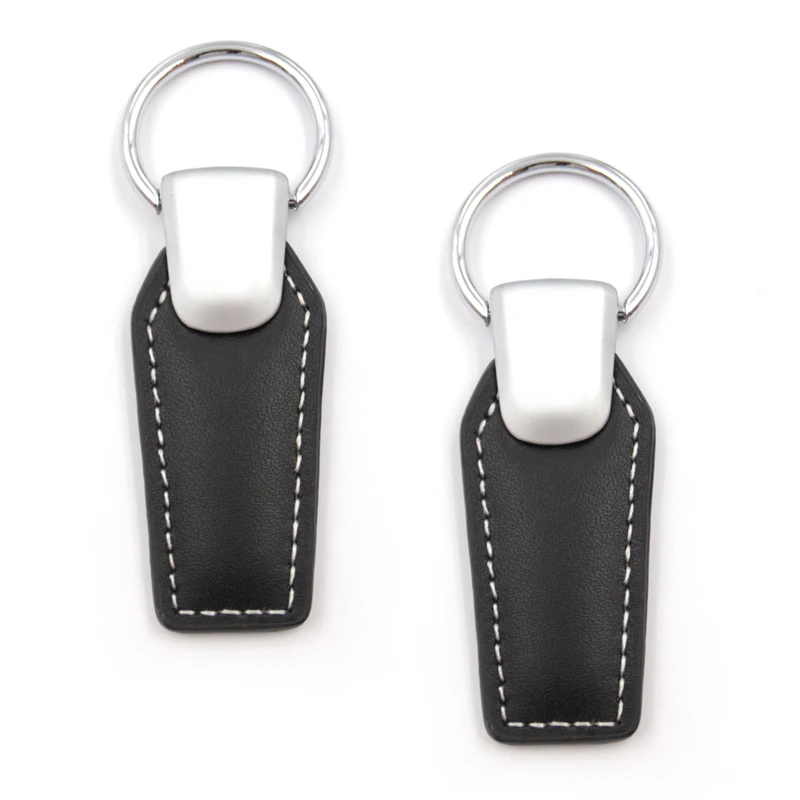 Chinese Makers Black Custom Blank Leather Key Chain Keychain - Buy ...