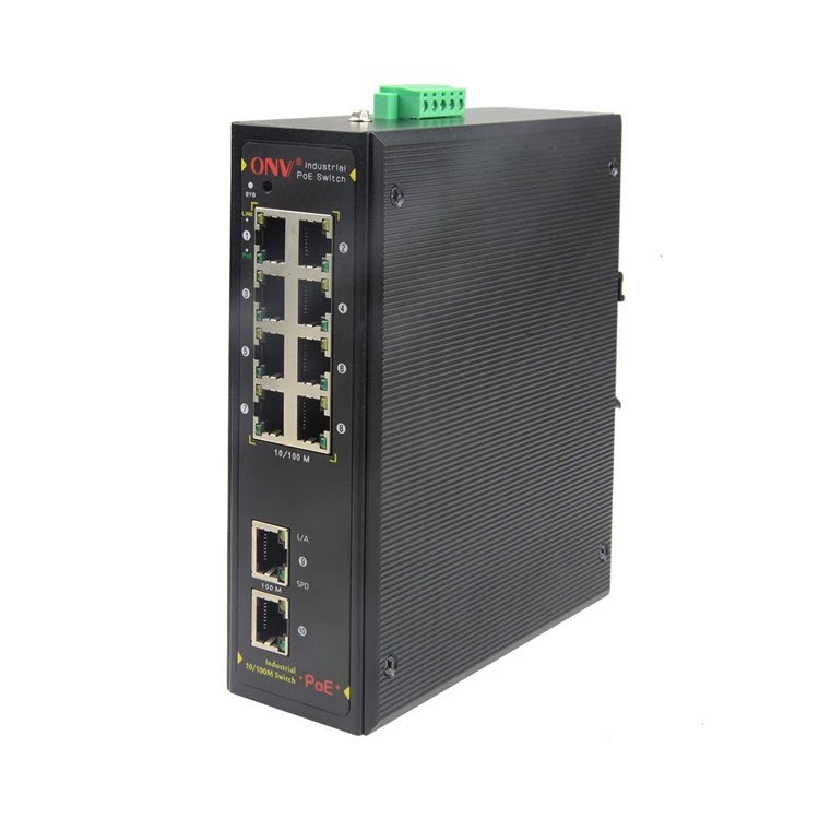 

8PE+2E 10-port 10/100M Industrial PoE Switch