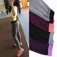 2016 Lady Women Sport Leggings Workout Pants Sport Fitness Bodybuilding Leggings And Running Leggings
