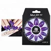 2019 Wholesale New Design Colorful Plastic Artificial Nail Polish Mirror Powder False Nail Tips For Nail Art