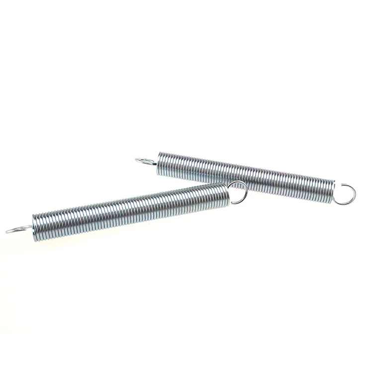 Small Wire Diameter Galvanized Tension Helical Spring With Double Hooks