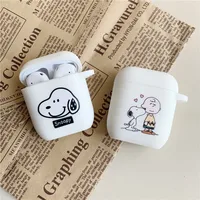 

TPU White earphone cover for airpods 2 case for airpods cute case cover TPU soft earphone cases for apple airpod silicone case