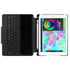 For new ipad 9.7 2017/2018 wireless bluetooth keyboard with pen slot tempered glass keyboard case