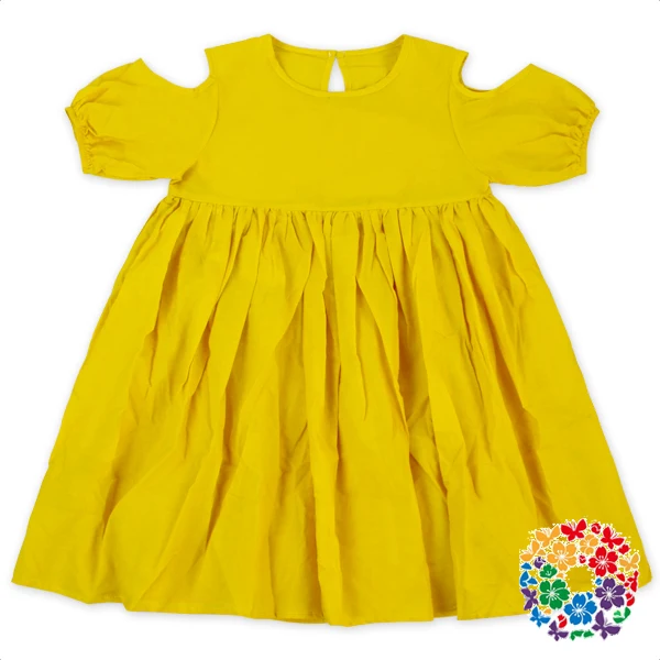 yellow frock design