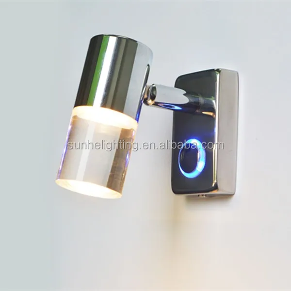 
12 volt the crystal head LED Touch dimming spotlights suitable for Camper Caravan indoor LED lighting 