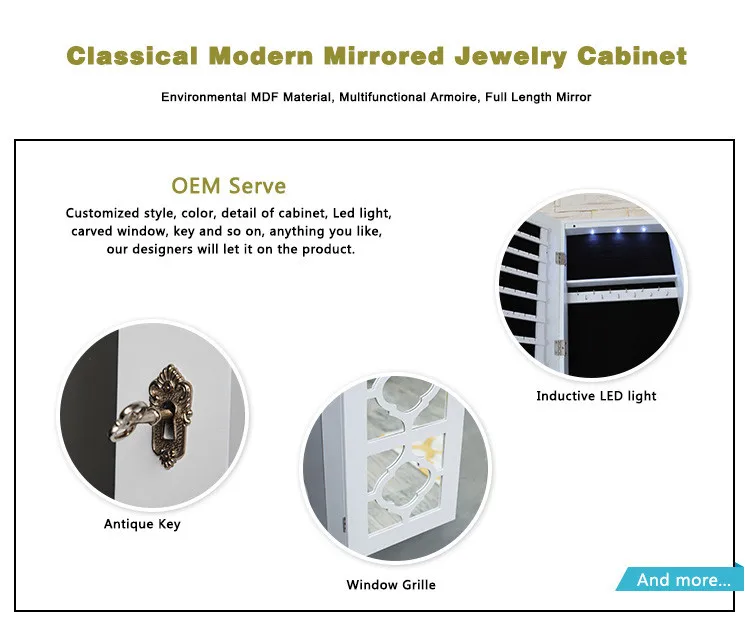 Wall Mount Storage Mirror Jewelry Cabinet Jewelry Armoire Canada