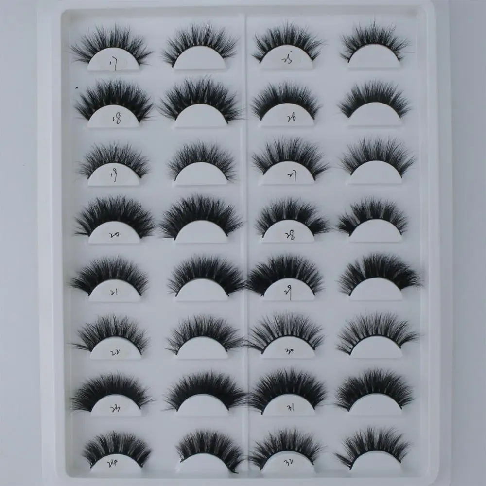 

Hot and Popular lashes strip mink eyelashes in various styles, Black