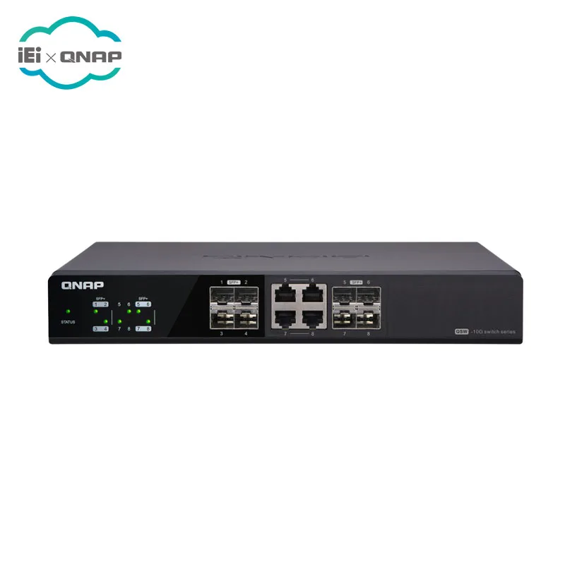 

Qnap QSW-804-4C 8 Port Unmanaged 10GbE Network Switch, Black