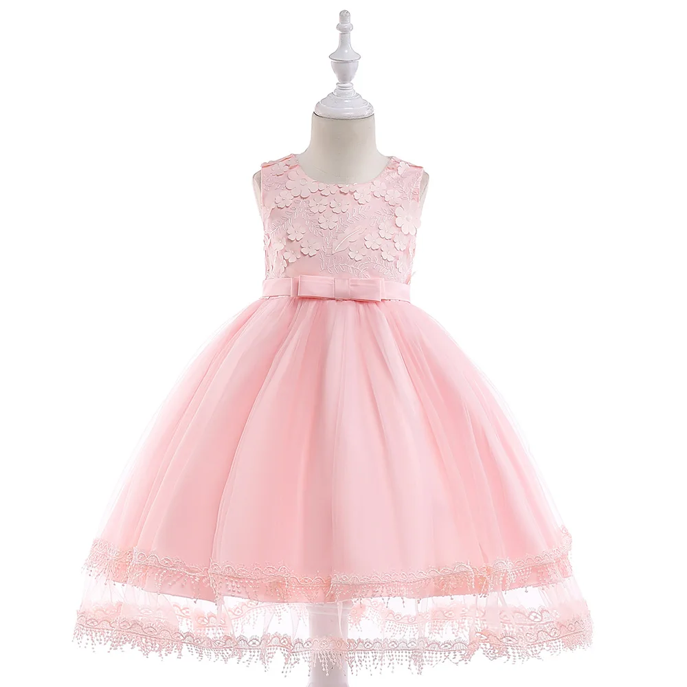 Latest Children Dress Designs New Model Girl Kids Beautiful Model Princess Wedding Dresses L5030