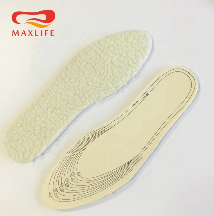 Super Winter Warm Fleece Comfy Insoles 100/% Lambs Wool Shoe Inserts Full Size