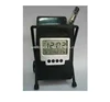 Foldable Leather Pen Container LCD Digital Calendar Display Table Clock