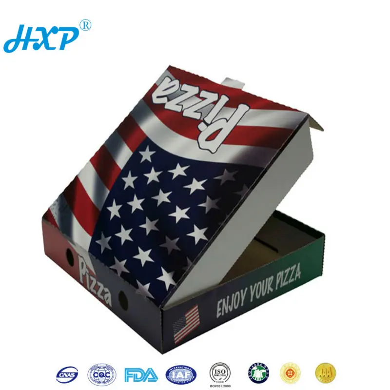 Cardboard box 3-Layer E-Flute Flexo Paper pizza box wholesale